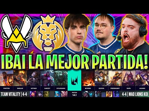 IBAI CASTEA LA MEJOR PARTIDA DE MAD KOI!😱 - VIT vs MAD KOI LEC INVIERNO 2024 ESPAÑOL LVP