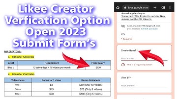 Likee Big Update 2023 | Likee Creator Verification Option Open in Likee app 2023