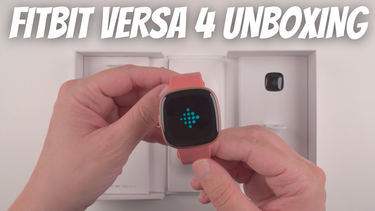 Fitbit Versa 4 Unboxing Copper Rose Pink Sand YouTube