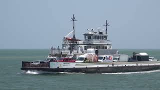 The Ferry Boat Ride From Hatteras Island to Ocracoke Island North Carolina