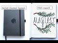 Bullet Journal Layout (feat. august)