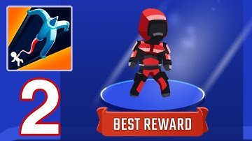 Swing Loops All Levels Gameplay Walkthrough Part 2 (Android/iOS) - Grapple Hook Race