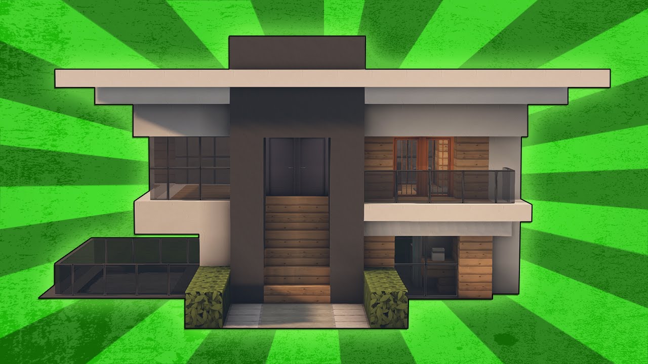  Minecraft  How To Build A Small Modern  House  Tutorial 8 