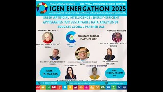 Green Artificial Intelligence; Energy Efficient Approaches for Data Driven Analysis - Dr. Srividhya