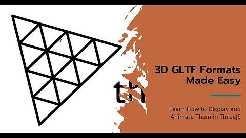 How to Display Different GLTF 3D Formats like GLTF, GLB, Draco, Embedded And Animate Them In ThreeJS