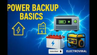 Power Backup Basics | Inverter & Battery Explained in Simple Way #electricalindia #iit #engineering