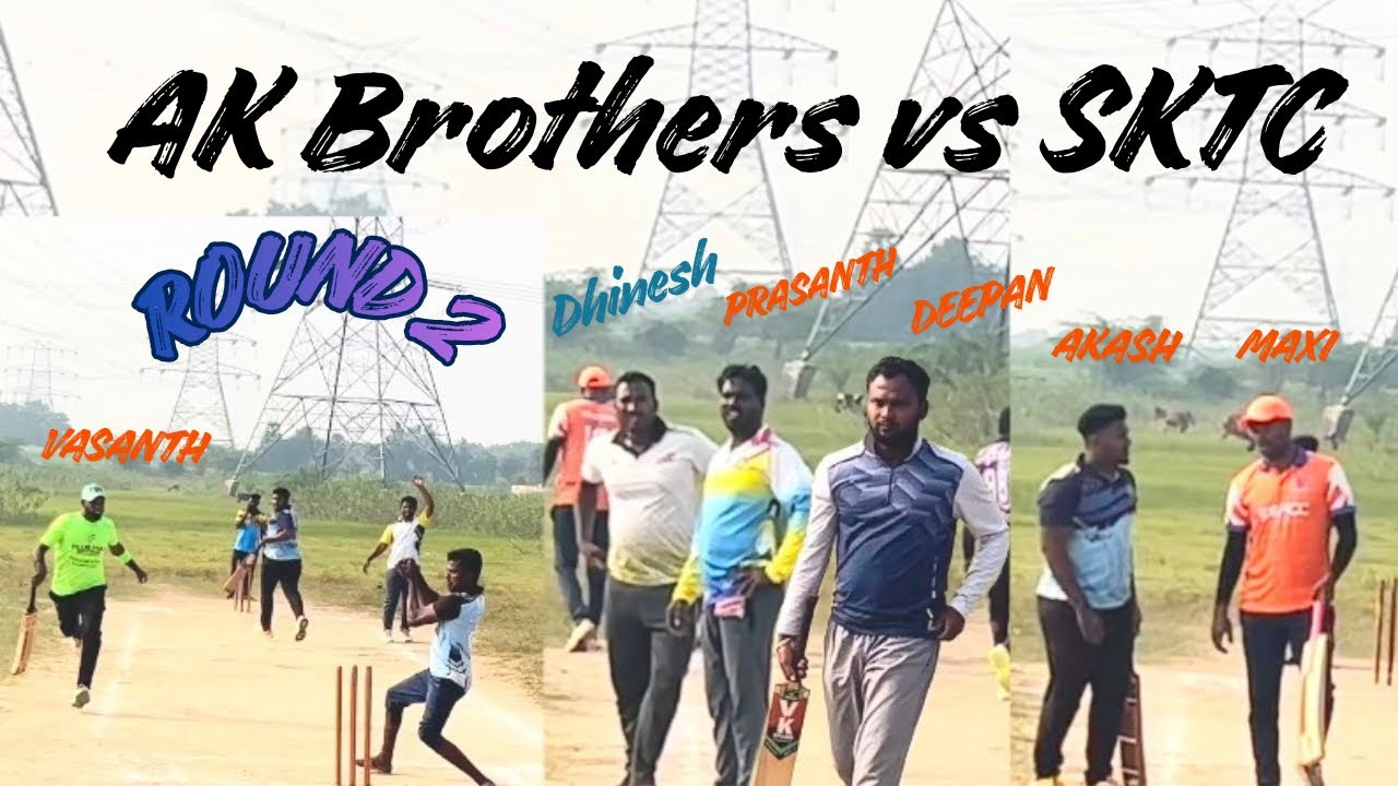 AK Brothers vs SKTC Thirukovilur 🔥🏏Round 2 🥵 AK Brothers memorial trophy 🏆🥇50k Tournament 