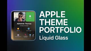 Apple theme porfolio w LIQUID GLASS 2025? #3 #portfolio #liquidglass #apple