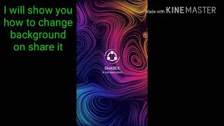 Share it background change with apk editor ( no root ) screenshot 1