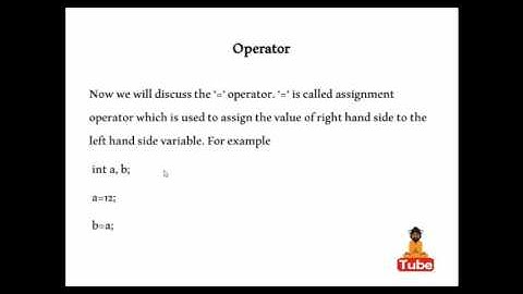 Operators in C language (Lecture - 6)