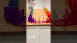 PicassoTiles PicassoToys Big Hit Rainbow Magnetic Tiles Dominoes Kids Activities DIY Play Ideas