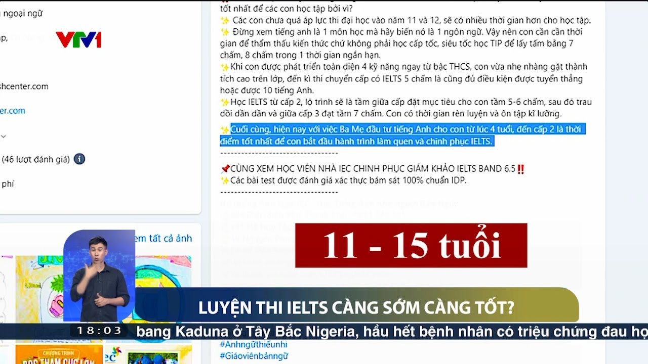 Luyện IELTS - Càng sớm có càng tốt? | VTV24