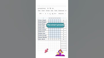 Google attendance attendance sheet #shorts #youtube shorts #shortf #trending