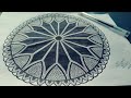 Mandala Art For Beginners | How to draw Mandala for Beginners| Mandala art | step-by-step| doodle