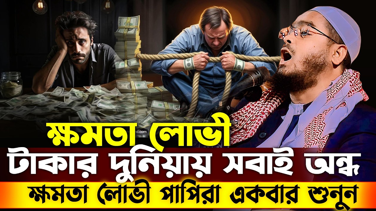 ক্ষমতা লোভী টাকার দুনিয়ায় সবাই অন্ধ😢 | হাফিজুর রহমান সিদ্দিকী ওয়াজ 2026 | hafizur rahman waz