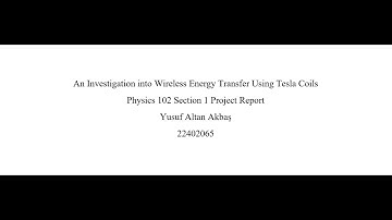 Bilkent Physics 102 Lab Project | Yusuf Altan Akbaş
