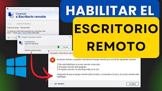 Remote Desktop: Conexión a Escritorio remoto de Windows | Habilitar el acceso remoto en una red. 