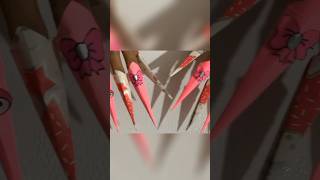 Adorable My Melody Origami Nails!  (Easy DIY Paper Craft)