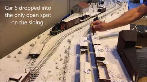 Inglenook Switching Puzzle in O-Scale, On30 Consist #2