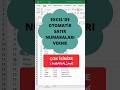 Excel’de Otomatik Satır Numarası! | Auto Update with ROW() 🔄