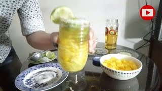 Cómo Preparar Cocteles MICHELLADA DE MANGO | Hagalo en casa DIY Cocteles Con Cerveza Fáciles 2017
