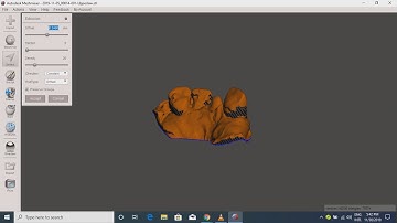 Meshmixer adding a base to a dental model