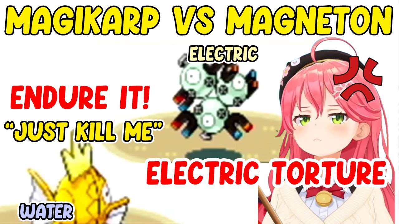 Hilarious Battle Miko Keeps Using Magikarp and Gets Tortured by Electric Type Pokémon