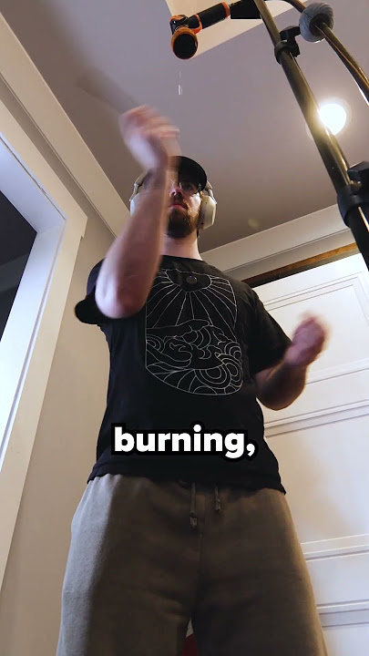 Slicing A DROP of Water With a Mini Katana! How HARD Is It?