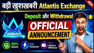 Atlantis CEX New Update | Atlantis ATC Coin Update | ATC20 Network Blockchain | Atlantis Pro Live