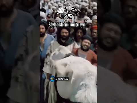 Hz Muhammed S.a.v son konuşması