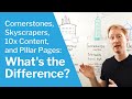 Cornerstones skyscrapers 10x content and pillar pages whats the difference