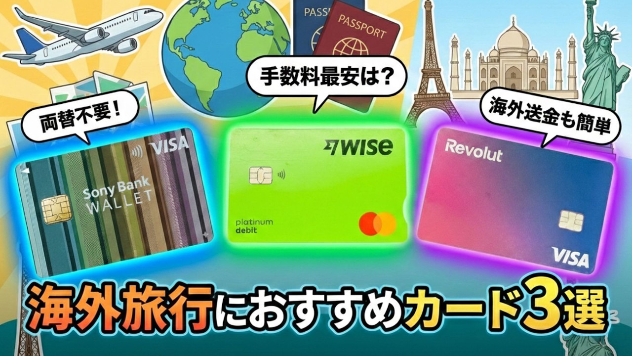 【使わないと損！】海外旅行に行くなら絶対持っておくべきカード3選！