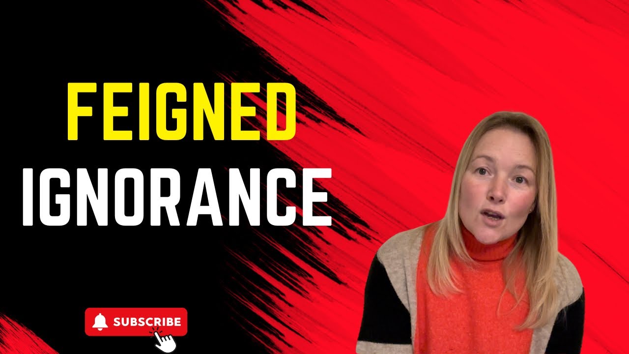 Unmasking Narcissists: The Truth Behind Their Feigned Ignorance - YouTube