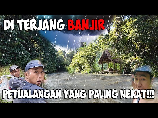 Terkurung Di Hutan Tidak Bisa Pulang Lanjut Membuat Shelter Di Terjang Banjir Di Petualangan class=