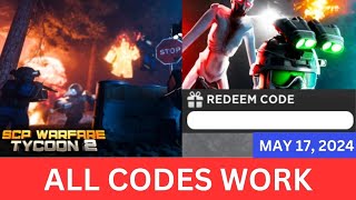 *All CODES WORK May 18, 2024* SCP Warfare Tycoon 2 ROBLOX