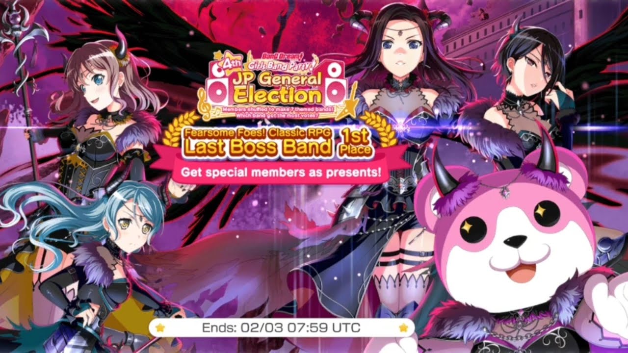 BanG Dream EN 4th JP General Election 1st Place Fearsome Foes! Classic RPG Last Boss Band 🎮😈 Story