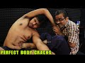 He Received Deep Tissue Body Massage by Biswajit | Head Massage & Neck Cracking | Spine Cracking