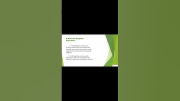 knn algorithm in machine learning #machinelearning #artificialintelligence #mlalgorithms