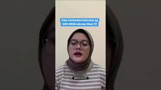 pake caraku ini buat reschedule interview biar rekruter gak ilfeel! 😎 #shorts #kerja #shortsclip