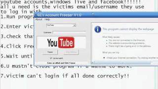 Youtube Facebook and Msn Freezer account screenshot 5