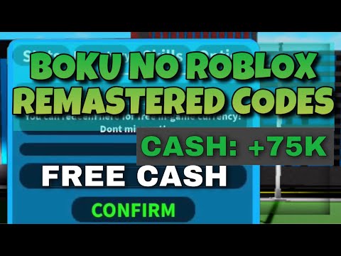 Boku No Roblox Remastered 75k Likes Code