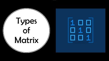 Types of Matrix | FYBMS | FYBBI | Business Mathematics | University of Mumbai