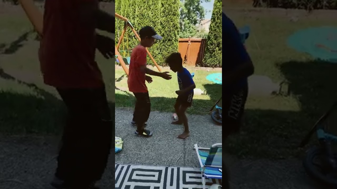 When your little brother thinks he’s stronger than you