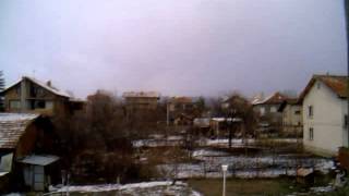 snow Time Lapse from webcam Novi Iskar, Sofiq, Bulgaria 07.01.2013
