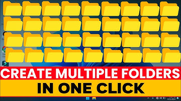 CREATE MULTIPLE FOLDERS || Create Multiple Folder In One Click