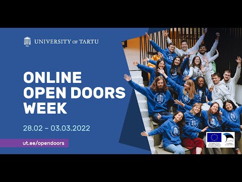 Online Open Doors Week - Day 1 | University of Tartu