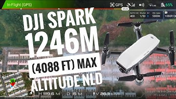 DJI Spark 1246m (4088 ft) Max Altitude NLD