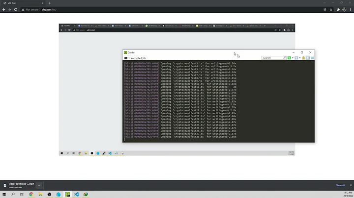FFMPEG Encrypted HLS IDM download test