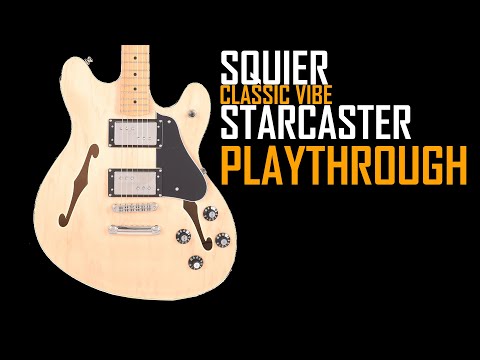 squier-classic-vibe-starcaster-|-play-through-|-all-positions,-multiple-tones-|-sjss