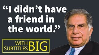 Ratan Tata Award Winning Speech with BIG Subtitles